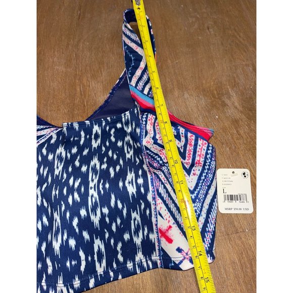 Free People Women's Sports Bra Top Size Large Training Gym NWT‎ Blue - Picture 6 of 7